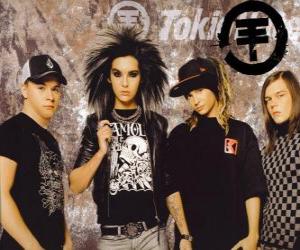 yapboz Tokio Hotel Almanya doğumlu pop rock genç bir müzik grubudur Bill Kaulitz, Tom Kaulitz, Georg Listing ve Gustav Schäfer oluşmaktadır.